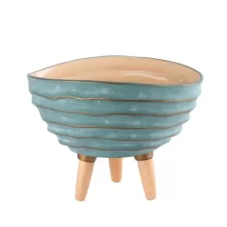 Cache-Pot Basso Turchese - L'oca Nera