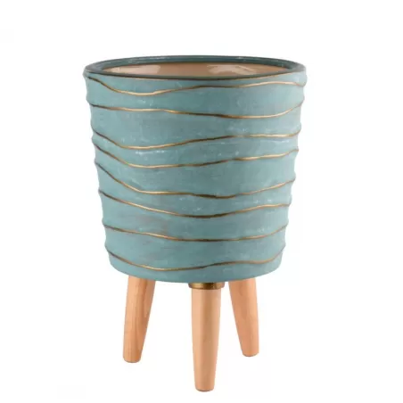 Cache-Pot Alto Turchese - L'oca Nera