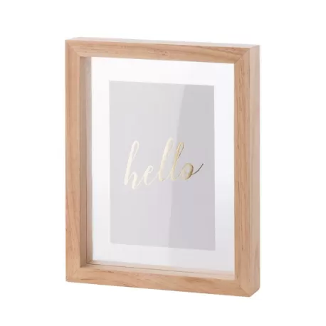 Portafoto Rettangolare Piccola Legno Chiaro - L'oca Nera