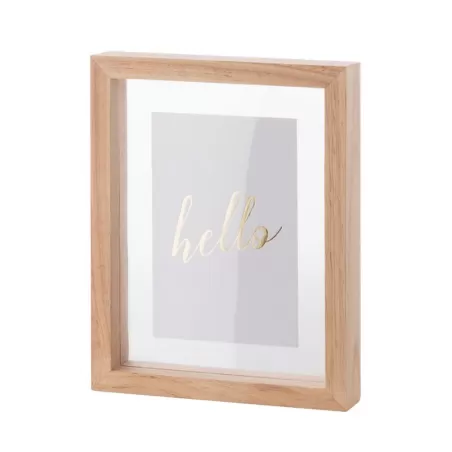 Portafoto Rettangolare Piccola Legno Chiaro - L'oca Nera