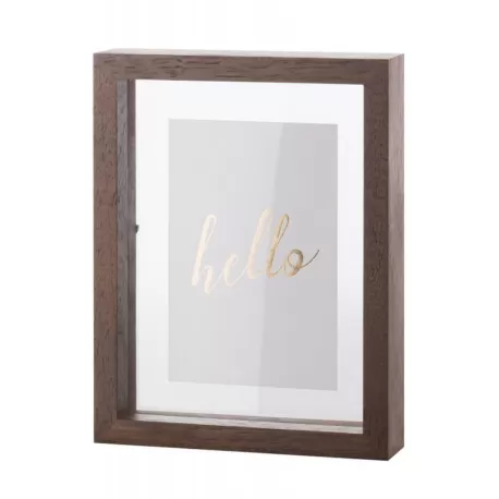 Portafoto Rettangolare Piccola Legno Scuro - L'oca Nera