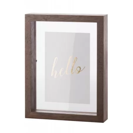 Portafoto Rettangolare Piccola Legno Scuro - L'oca Nera