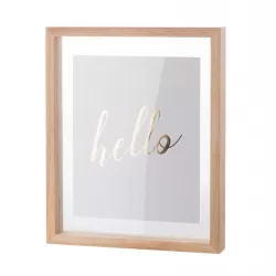 Portafoto Rettangolare Grande Legno Chiaro - L'oca Nera