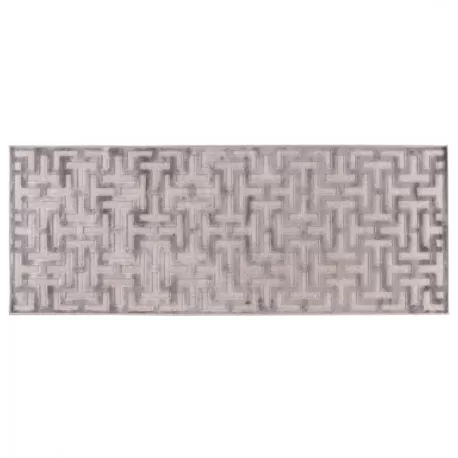 Tappeto Con Decoro A Rilievo Cm. 80 X 200 - L'oca Nera