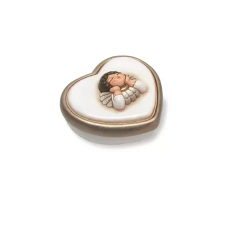 Scatolina cuore testa angelo - Thun