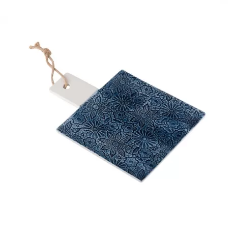 Tagliere Quadrato Piccolo Blu - L'oca Nera
