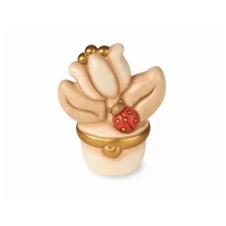 Vasetto tulipano con coccinella - Thun