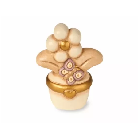 Vasetto margherita con farfalla - Thun