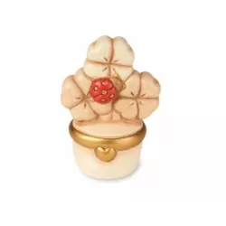Vasetto quadrifoglio con coccinella - Thun