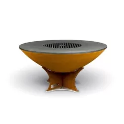 Barbecue e braciere EURO40 Low Base in acciaio corten - Arteflame