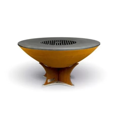 Barbecue e braciere EURO40 Low Base in acciaio corten - Arteflame