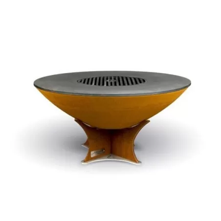 Barbecue e braciere EURO40 Low Base in acciaio corten - Arteflame