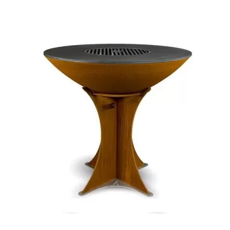 Barbecue e braciere EURO40 Tall Base in acciaio corten - Arteflame