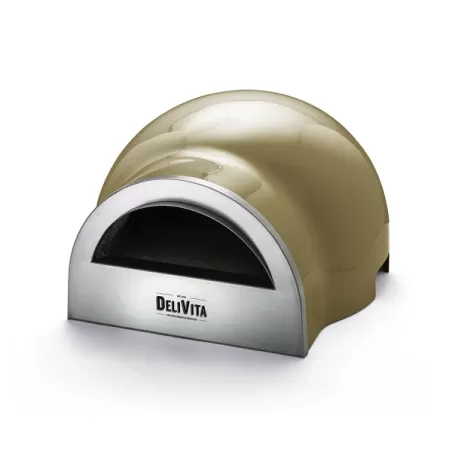 Forno a legna per pizza, verde oliva - Delivita