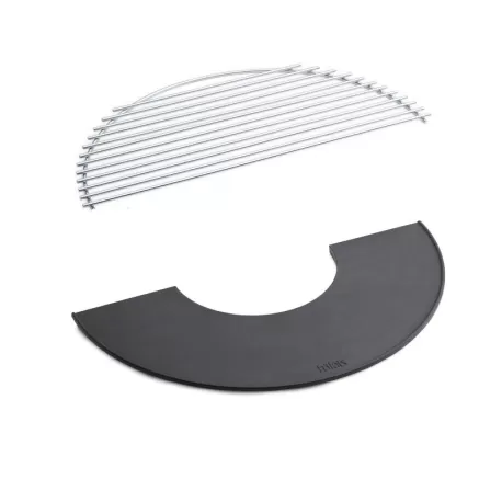 Mezza piastra in ghisa + mezza griglia per braciere BOWL - Hofats