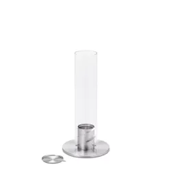 Lampada e torcia da tavolo a bioetanolo SPIN 90, silver - Hofats 2