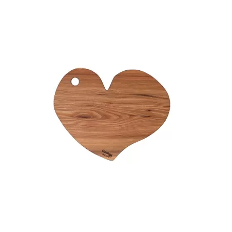 Tagliere a cuore piccolo in legno di olmo italiano - Grattoni