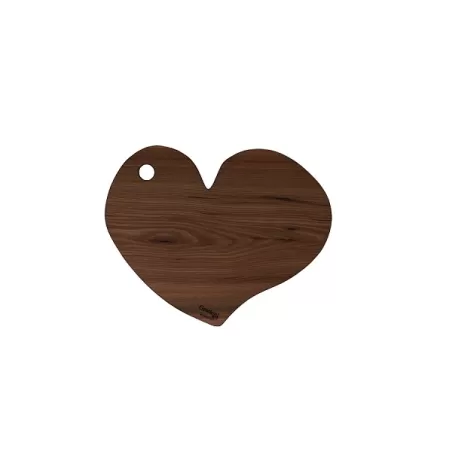 Tagliere a cuore piccolo in legno di noce italiano - Grattoni