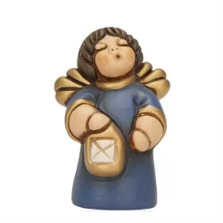 Angioletto con lanterna presepe classico, blu - Thun