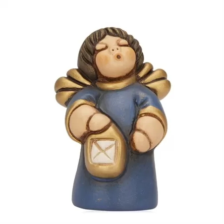 Angioletto con lanterna presepe classico, blu - Thun