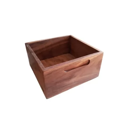 Box quadrata in legno di noce italiano - Grattoni