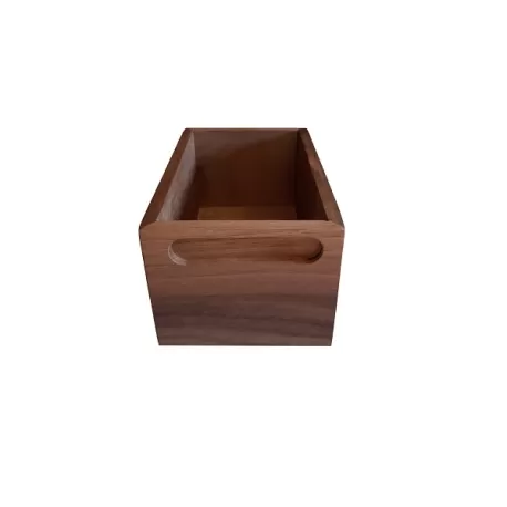 Box rettangolare piccola (alta) in legno di noce italiano - Grattoni