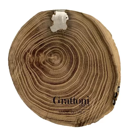 Under wood in legno di acacia italiano con colata di argento - Grattoni
