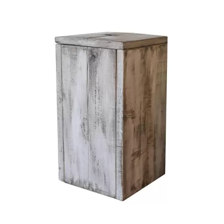 Porta immondizia in legno italiano di abete - Grattoni