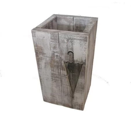 Porta ombrelli in legno di abete italiano - Grattoni