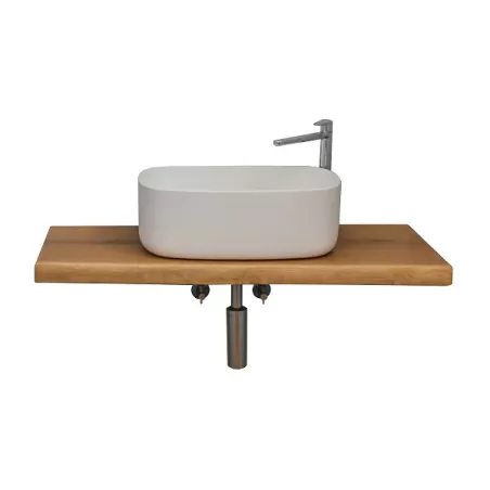 Piano per bagno in legno italiano (escluso lavabo e mixer) - Grattoni