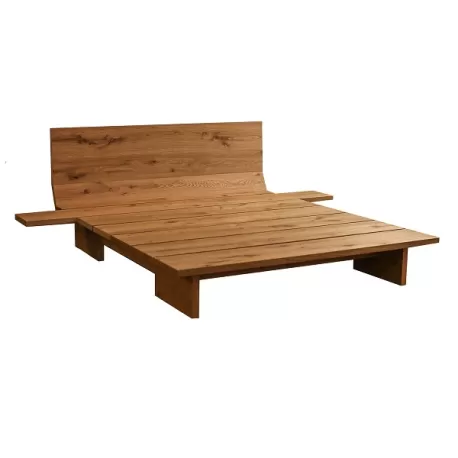 Doghè letto ad incastro in legno di noce o rovere italiano - Grattoni