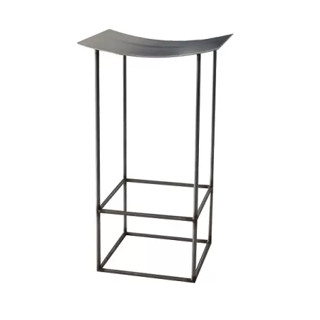 On-iron, sgabello alto in ferro flexato  - Grattoni