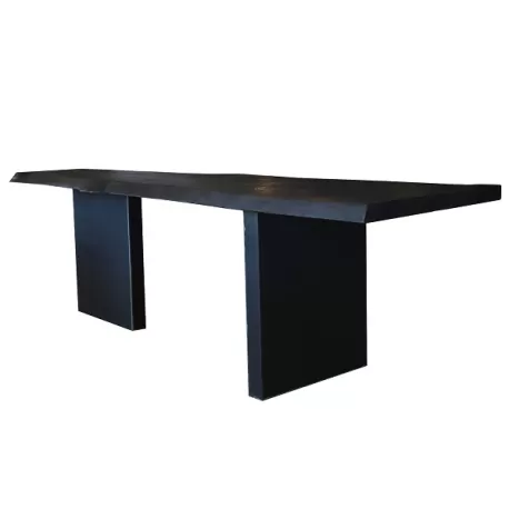 Le petite table noir in legno di cedro italiano vulcanizzato - Grattoni