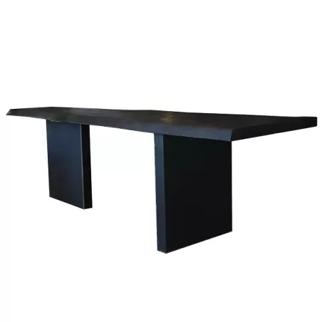 Le petite table noir in legno di cedro italiano vulcanizzato - Grattoni