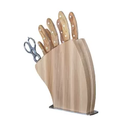 Set di coltelli (8 pezzi) in legno italiano e acciaio - Grattoni