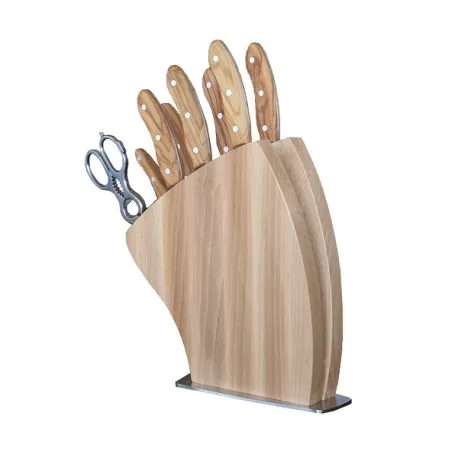 Set di coltelli (8 pezzi) in legno italiano e acciaio - Grattoni