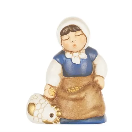 Donna con becchime e galline - Thun