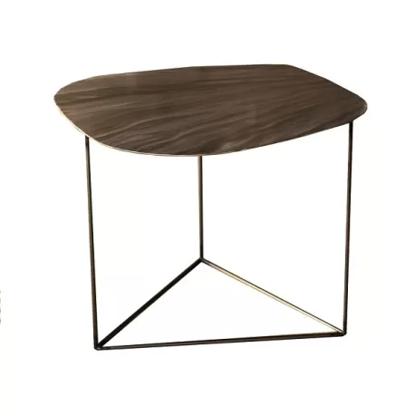 Nu Vo La, tavolino piccolo con effetto ottone - Grattoni