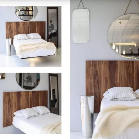 Testata in tavole di legno di noce italiano - Grattoni