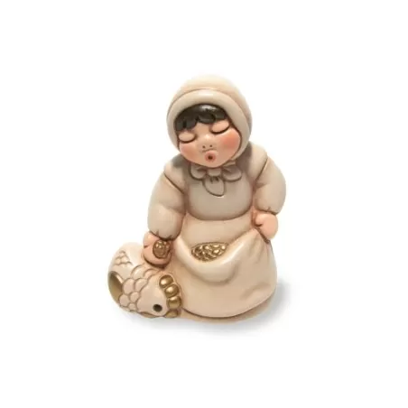 Donna con becchime e galline - Thun