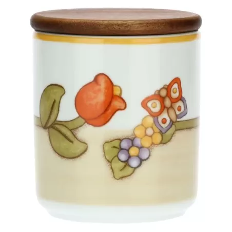 Barattolo in porcellana Country con tulipano - Thun