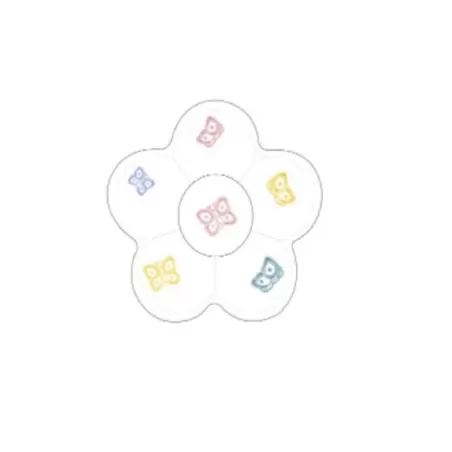 Antipastiera sagomata Spring Life con farfalle colorate - Thun