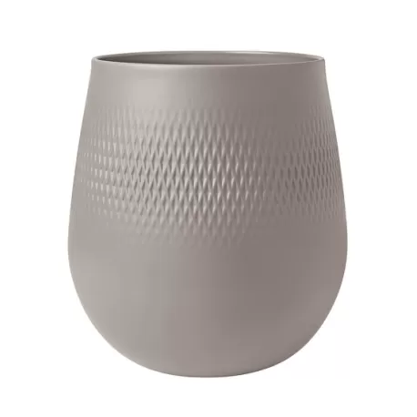 Manufacture Collier Taupe Vaso Carre grande - Villeroy & Boch