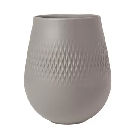 Manufacture Collier Taupe Vaso Carre piccolo - Villeroy & Boch