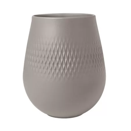 Manufacture Collier Taupe Vaso Carre piccolo - Villeroy & Boch