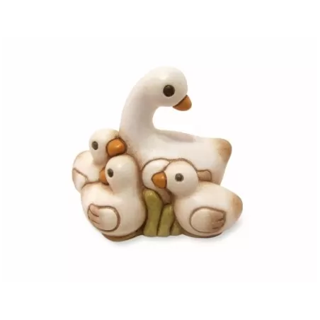 Oca con anatroccoli presepe classico, bianco - Thun