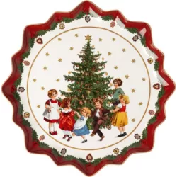 Toy's Fantasy Piatto pasticcini fondo Babbo Natale - Villeroy & Boch