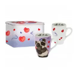 Confezione due mug con scatola latta, Amore - Thun