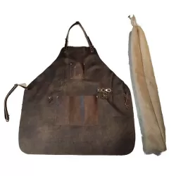 Grembiule T-BONE in pelle e cuoio - Guilty.beard