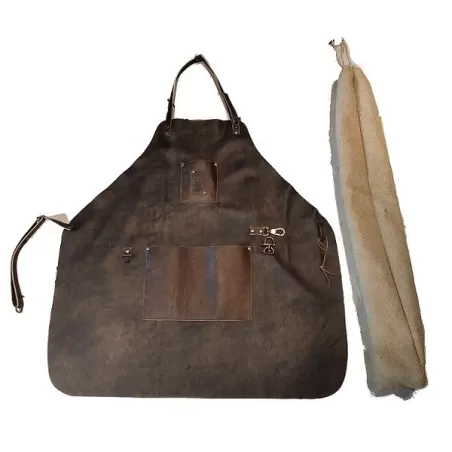 Grembiule T-BONE in pelle e cuoio - Guilty.beard